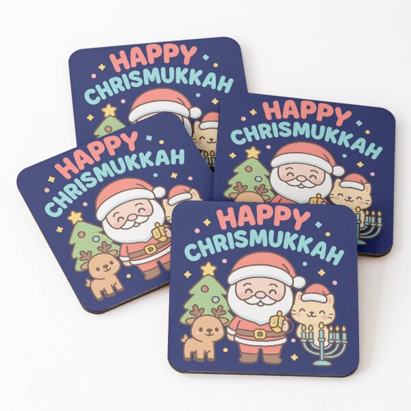 Item preview, Happy Chrismukkah – Cute Kawaii Christmas and Hanukkah Mashup designed and sold by Meandmyshop.