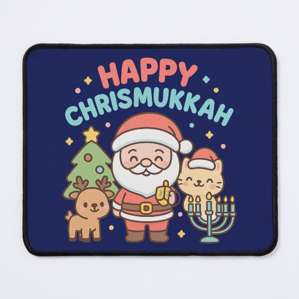 Item preview, Happy Chrismukkah – Cute Kawaii Christmas and Hanukkah Mashup designed and sold by Meandmyshop.