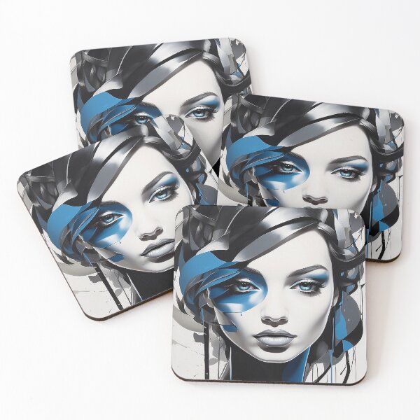 Item preview, Stunning Graphic Abstract Portrait designed and sold by NordicBadger.