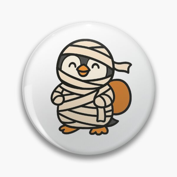 Artikelvorschau, Pinguin im Mumienkostüm – Niedliche Halloween-Figur entworfen und verkauft von Confuzz1ed.