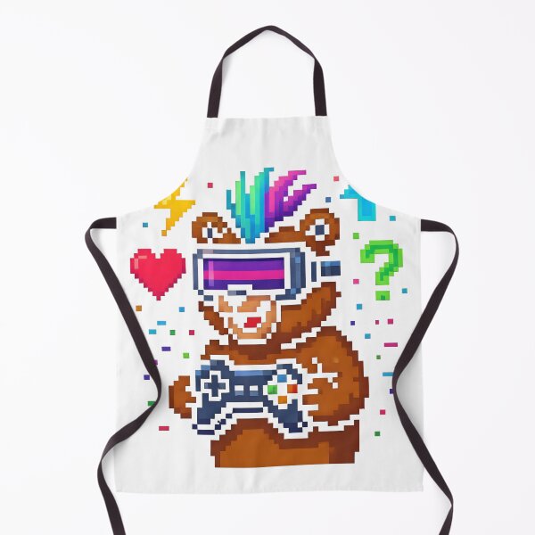 Item preview, Pixel Gamer Bear designed and sold by FreddyE.