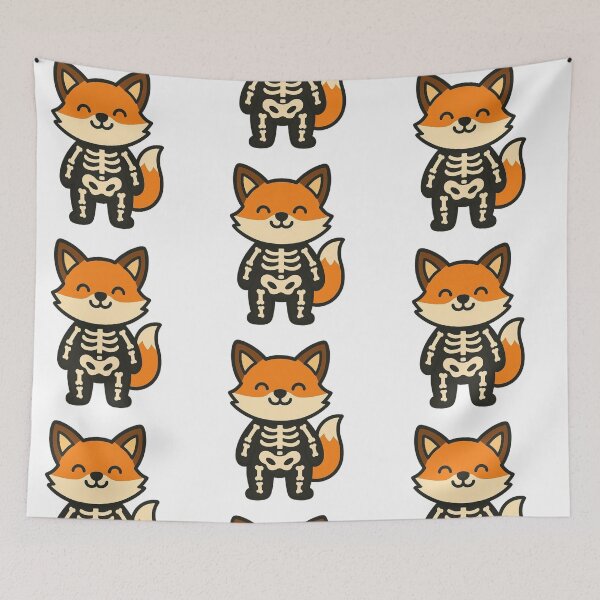 Item preview, Fox in Skeleton Costume – Fun Halloween Animal designed and sold by Confuzz1ed.