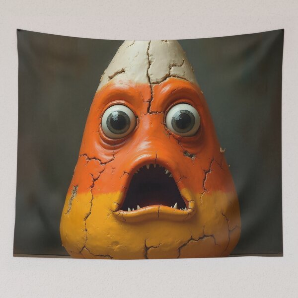 Item preview, Cursed Candy Corn Sticker designed and sold by artmanikin.