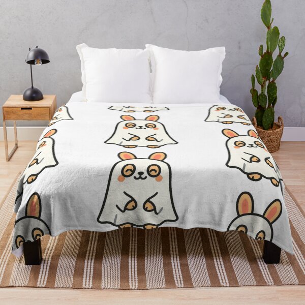 Item preview, Bunny in Ghost Costume – Funny Halloween Character designed and sold by Confuzz1ed.