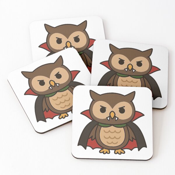Item preview, Owl Vampire in Cape – Spooky Halloween Bird designed and sold by Confuzz1ed.