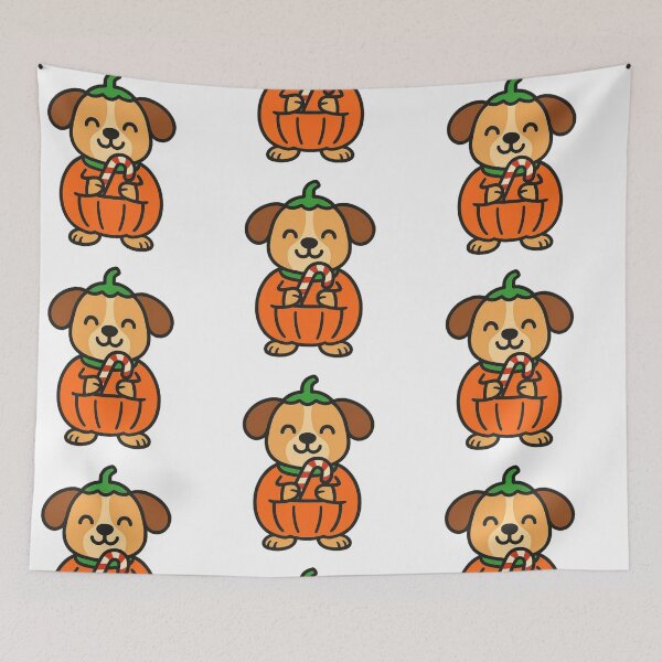 Item preview, Dog in Pumpkin Costume – Cute Halloween Animal designed and sold by Confuzz1ed.