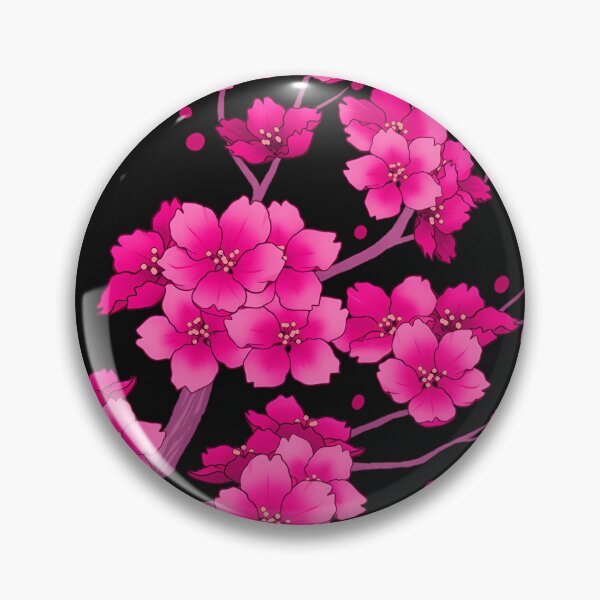 Item preview, Falling-Neon-Hot-Pink-Sakura-Cherry-Blossom designed and sold by w2kj5p3str.