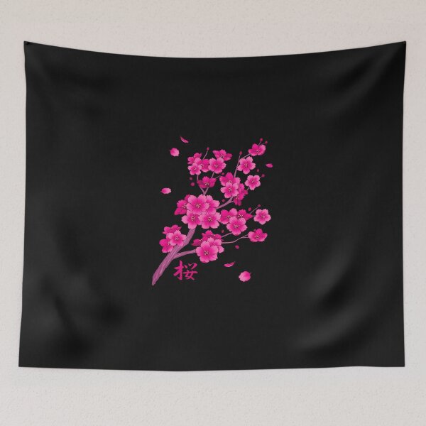 Item preview, Falling-Neon-Hot-Pink-Sakura-Cherry-Blossom designed and sold by w2kj5p3str.