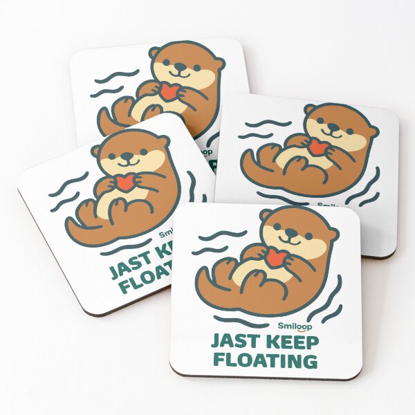 Item preview, Just Keep Floating – Cute Otter Design designed and sold by Smiloop Kivivi.