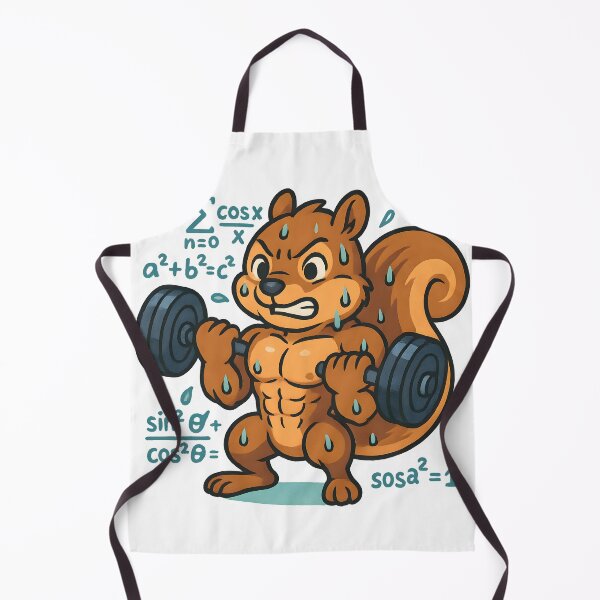 Item preview, Math Bodybuilder Squirrel designed and sold by FreddyE.