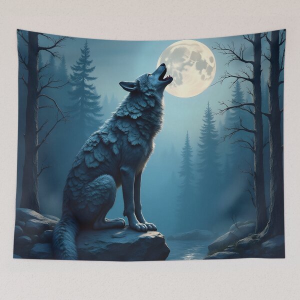 Item preview, Werewolf Moon Howl Tee designed and sold by artmanikin.