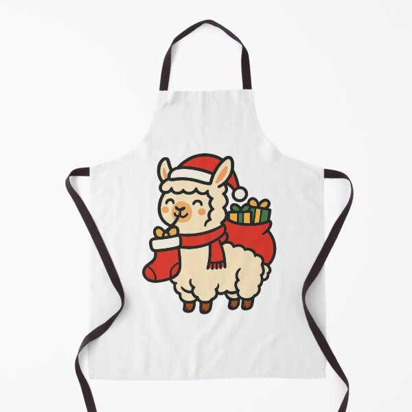 Item preview, Llama with Santa Hat and Presents – Fun Christmas Animal designed and sold by Confuzz1ed.