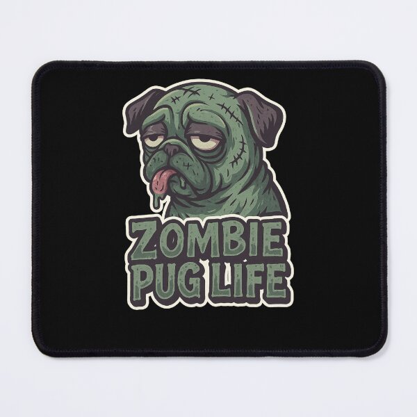 Item preview, Zombie Pug Life – Funny Undead Pug designed and sold by nbg2012.
