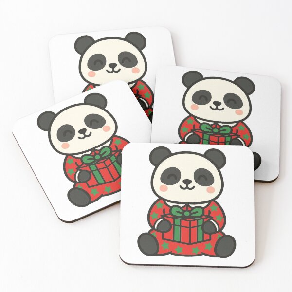 Item preview, Panda in Pajamas with Gift – Cute Christmas Character designed and sold by Confuzz1ed.
