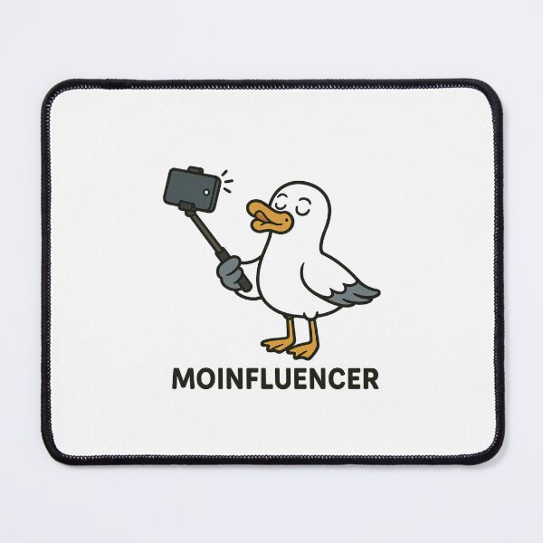 Item preview, Funny Seagull Selfie Moinfluencer Comic designed and sold by Fies-und-Fein.
