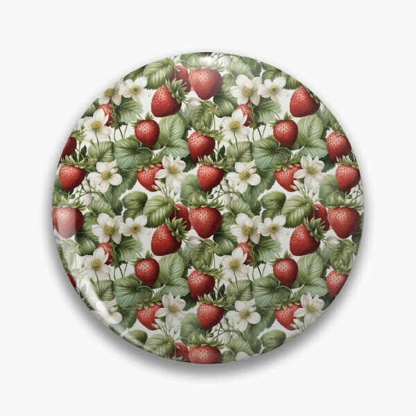 Item preview, Watercolor strawberries pattern designed and sold by MiraCleAI.