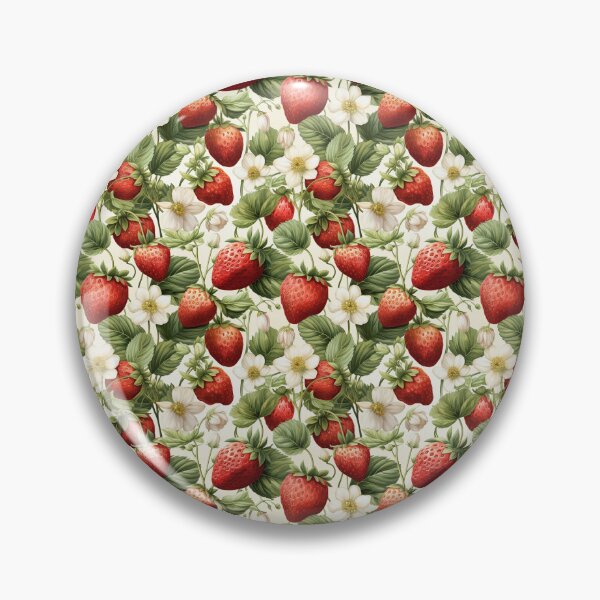 Item preview, Watercolor strawberries pattern designed and sold by MiraCleAI.