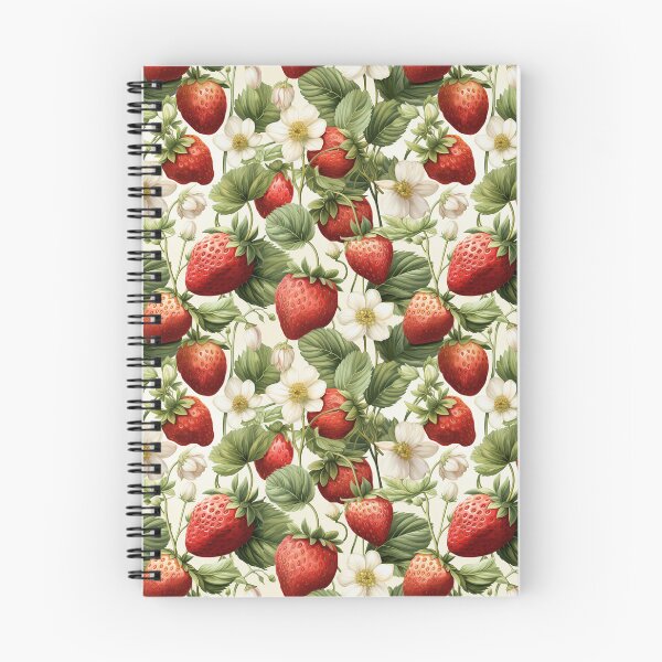 Item preview, Watercolor strawberries pattern designed and sold by MiraCleAI.