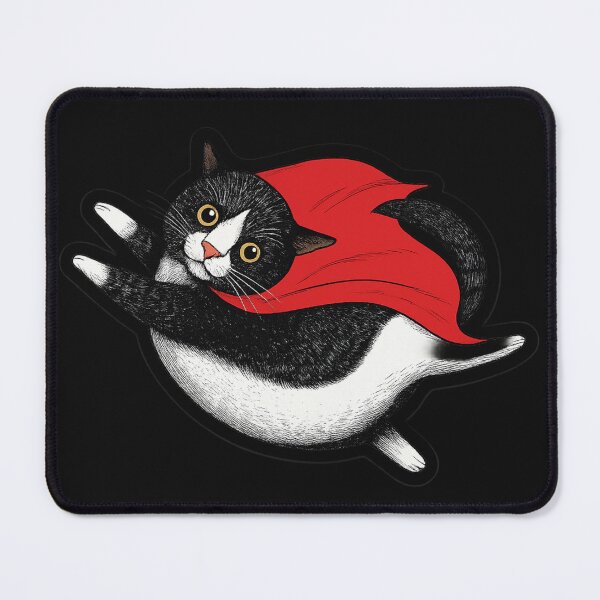 Item preview, Super cat: Tuxedo in cape designed and sold by Cat-loveparttime.