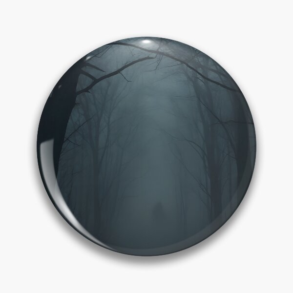 Item preview, Foggy Forest With Mysterious Figure Dark Atmospheric Art designed and sold by PandaTShirtShop.