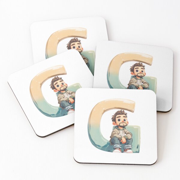 Item preview, Cute Letter G Character Illustration designed and sold by JunsH.