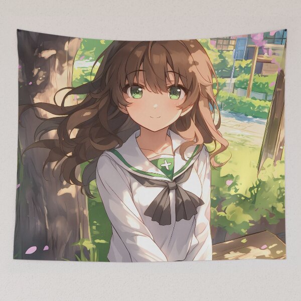 Item preview, Saori Takebe Girls und Panzer Anime Kimono Cherry Blossoms designed and sold by TorbenKuhano.