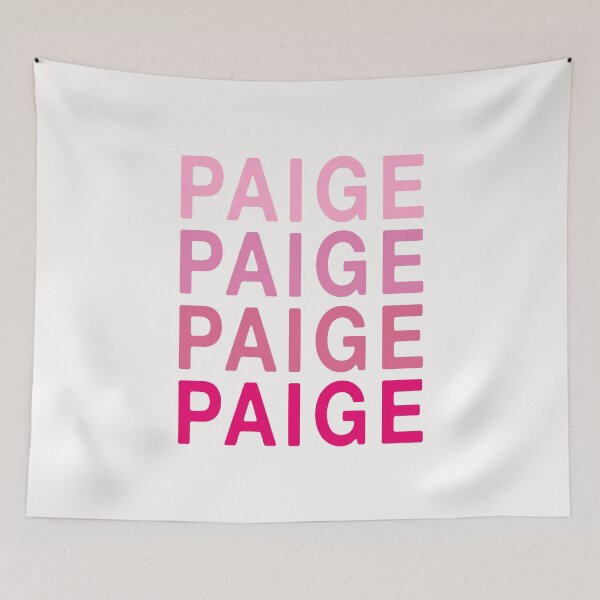 Item preview, Paige Name Pink Colors designed and sold by Jeallan Designs.