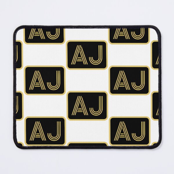 Item preview, Aj Initials Gold Geometric Letters designed and sold by hopedead.