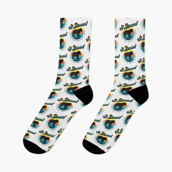 Item preview, St. Bernard Sun's Out Tongues Out Funny Summer designed and sold by Guarddogdrive.