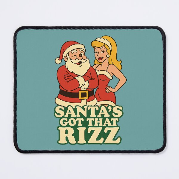 Item preview, Santa’s Got That Rizz – Funny Christmas Meme Cartoon designed and sold by Meandmyshop.
