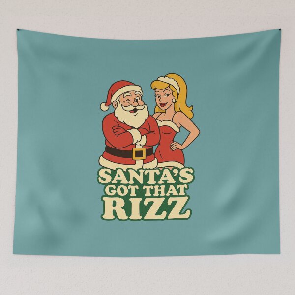 Item preview, Santa’s Got That Rizz – Funny Christmas Meme Cartoon designed and sold by Meandmyshop.