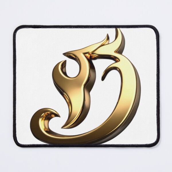 Item preview, Golden Flame Letter D – Luxury 3D Alphabet Design designed and sold by 1TruthMatrix.