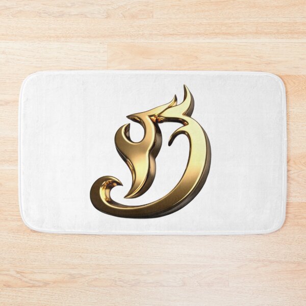 Item preview, Golden Flame Letter D – Luxury 3D Alphabet Design designed and sold by 1TruthMatrix.