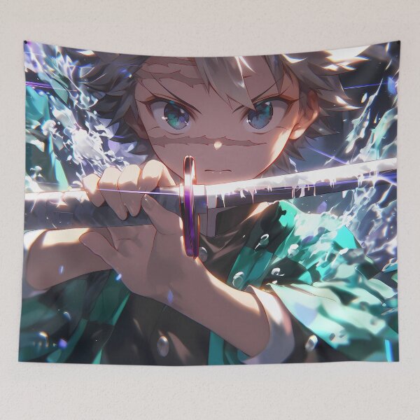 Item preview, Sanemi Shinazugawa Demon Slayer Anime Wind Hashira Fierce Power designed and sold by TorbenKuhano.