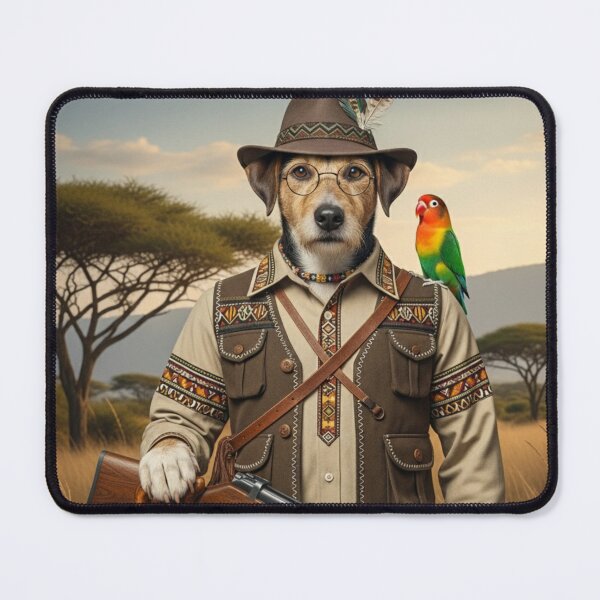 Item preview, DOG HUNTER . FUNNY AFRICA HUNTING DOG designed and sold by Obinne.