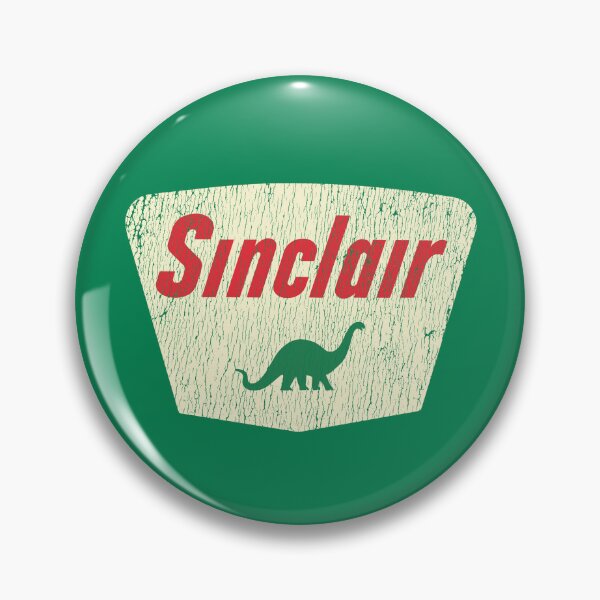 Item preview, Sinclair oil vintage emblem - worn, aged, jurassic print! designed and sold by retropetrol.