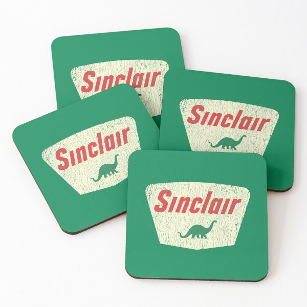 Item preview, Sinclair oil vintage emblem - worn, aged, jurassic print! designed and sold by retropetrol.