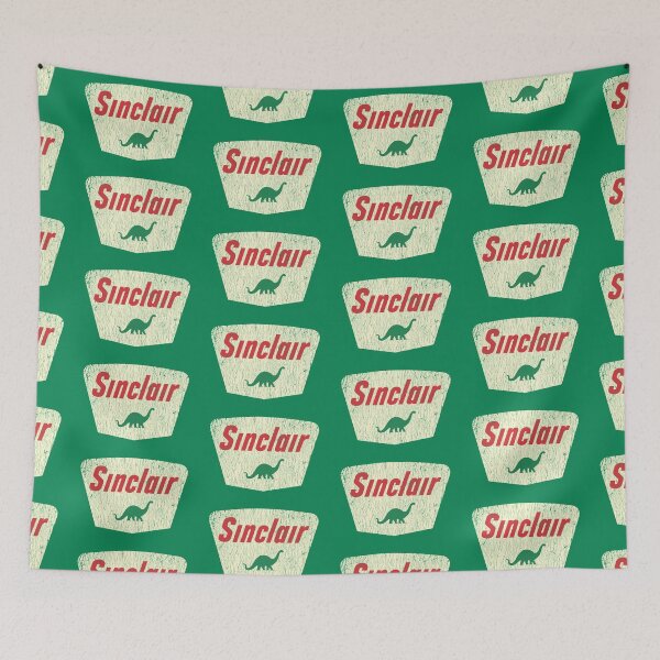 Item preview, Sinclair oil vintage emblem - worn, aged, jurassic print! designed and sold by retropetrol.