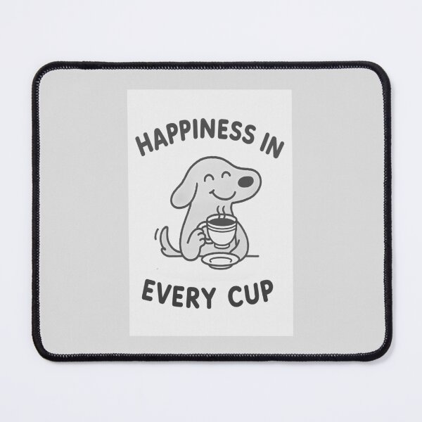 Item preview, Happiness in Every Cup – Cute Dog Coffee Art designed and sold by SuccessHunters.