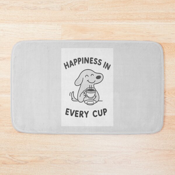Item preview, Happiness in Every Cup – Cute Dog Coffee Art designed and sold by SuccessHunters.