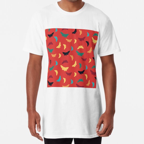 Moth Pattern 1 Long T-Shirt