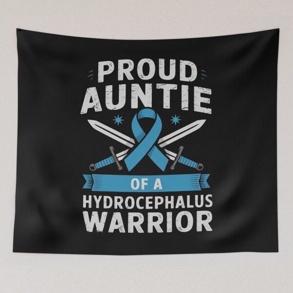 Item preview, Proud Auntie Of A Hydrocephalus Warrior Awareness Ribbon  designed and sold by Vastingan.