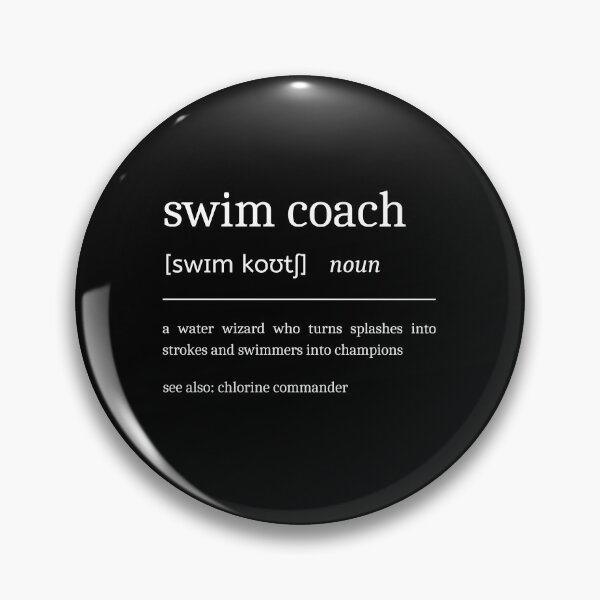 Item preview, Swim Coach Definition Funny Motivational Swimming Trainer Dictionary designed and sold by StrideSuccess.