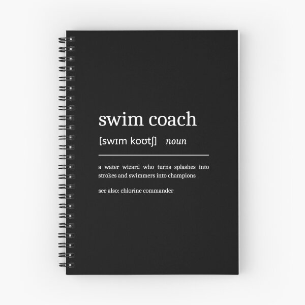 Item preview, Swim Coach Definition Funny Motivational Swimming Trainer Dictionary designed and sold by StrideSuccess.