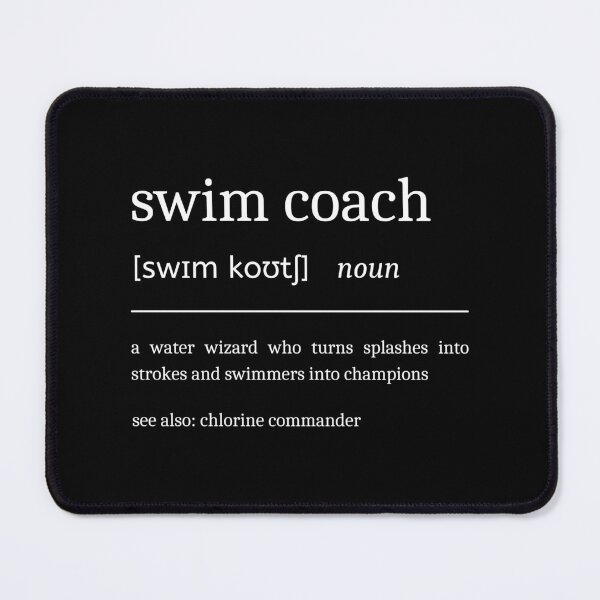Item preview, Swim Coach Definition Funny Motivational Swimming Trainer Dictionary designed and sold by StrideSuccess.