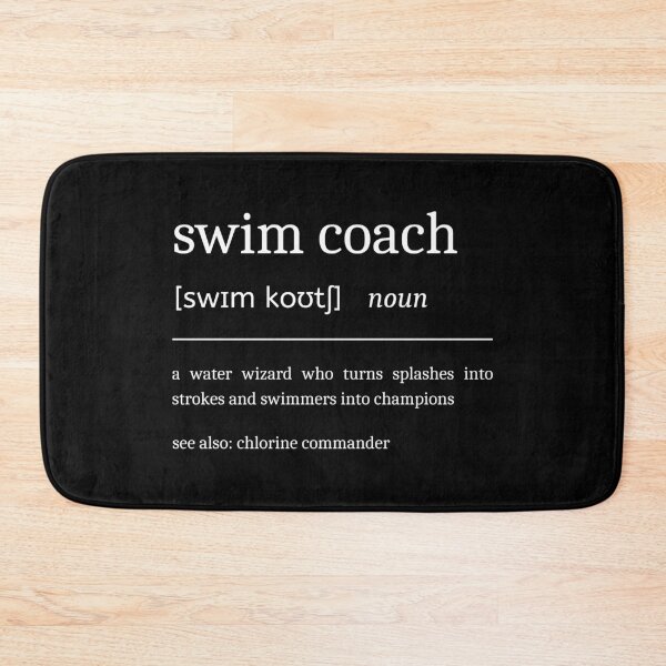Item preview, Swim Coach Definition Funny Motivational Swimming Trainer Dictionary designed and sold by StrideSuccess.