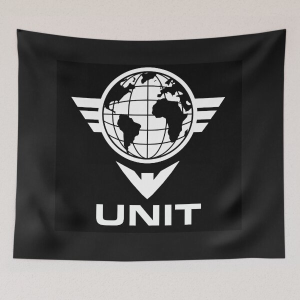 Item preview, UNIT;   Global Unity Emblem. [White on black background] designed and sold by CRITICALGRAFFIX.