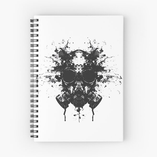 Item preview, Gas Mask Ink Blot Rorschach – Dark Horror Army Design designed and sold by RockFireMerch.