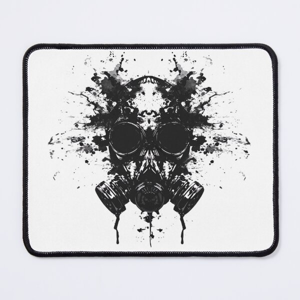 Item preview, Gas Mask Ink Blot Rorschach – Dark Horror Army Design designed and sold by RockFireMerch.