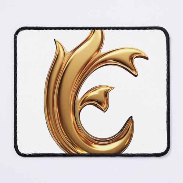 Item preview, Golden Flame Letter E – Luxury 3D Alphabet Design designed and sold by 1TruthMatrix.